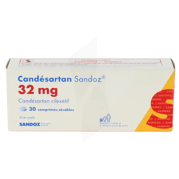 Candesartan Sandoz 32 Mg, Comprimé Sécable