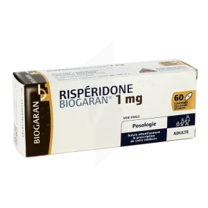 Risperidone Biogaran 1 Mg, Comprimé Pelliculé Sécable