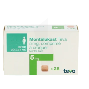 Montelukast Teva 5 Mg, Comprimé à Croquer