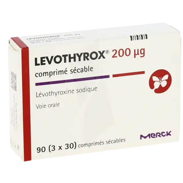 Levothyrox 200 Microgrammes, Comprimé Sécable