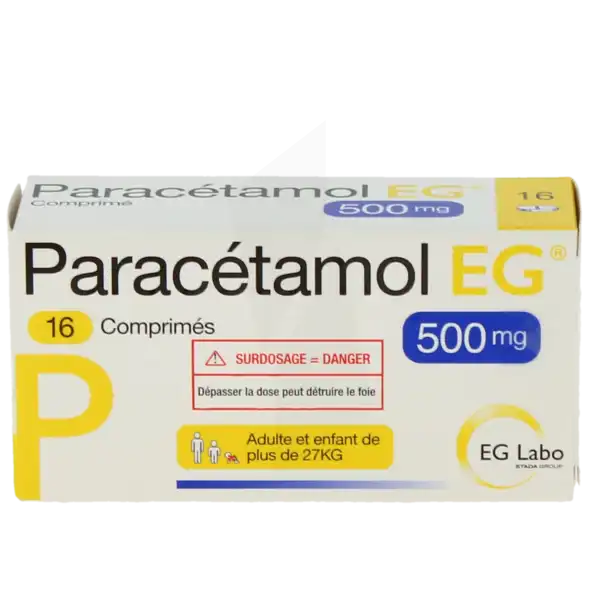 Paracetamol Eg 500 Mg, Comprimé