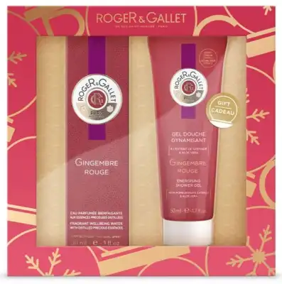 Roger & Gallet Gingembre Rouge Eau fraîche + Gel Douche Coffret