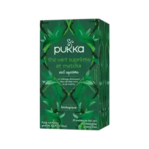 Pukka Energie & Vitalité Thé Vert Suprême Et Matcha 20 Sachets à Auterive