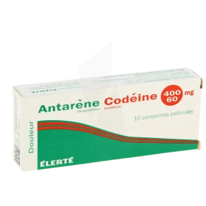 Antarene Codeine 400 Mg/60 Mg, Comprimé Pelliculé