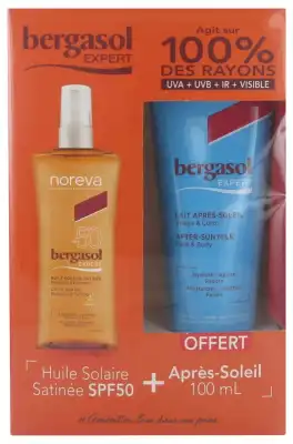 Noreva Bergasol Expert SPF50 Huile Satinée Spray/125ml + Après Soleil