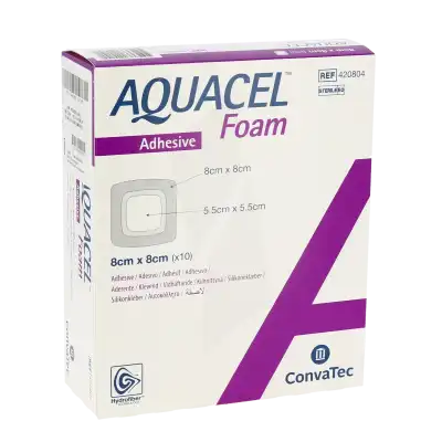 Aquacel Foam Pansement Hydrocellulaire AdhÉsif StÉrile 8x8cm B/10 à Angers