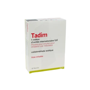 Tadim 1 Million D'unités Internationales (ui) Poudre Pour Solution Pour Inhalation Par Nébuliseur