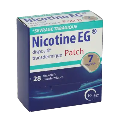 Nicotine Eg 7 Mg/24 H, Dispositif Transdermique à Crocq