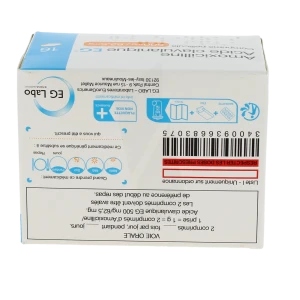 Amoxicilline/acide Clavulanique Eg 500 Mg/62,5 Mg Adultes, Comprimé Pelliculé (rapport Amoxicilline/acide Clavulanique : 8/1)