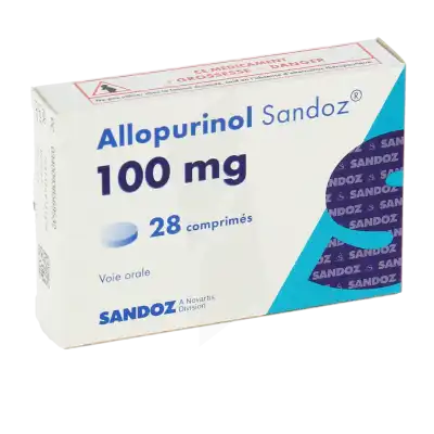 ALLOPURINOL SANDOZ 100 mg, comprimé