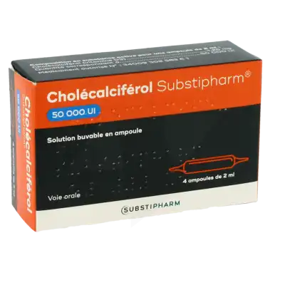 Cholecalciferol Substipharm 50 000 Ui, Solution Buvable En Ampoule à Clermont-Ferrand