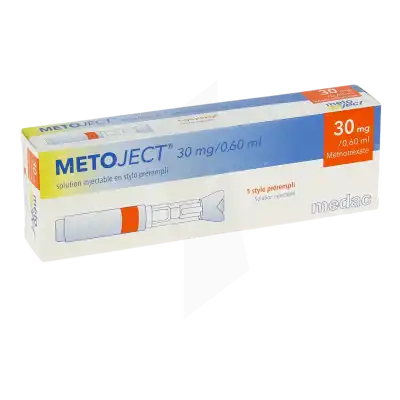 Metoject 30 Mg/0,60 Ml, Solution Injectable En Stylo Prérempli à Nice