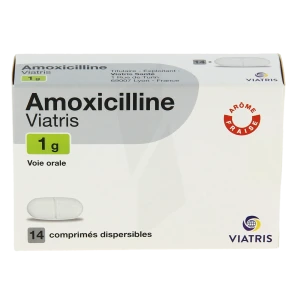 Amoxicilline Viatris 1 G, Comprimé Dispersible