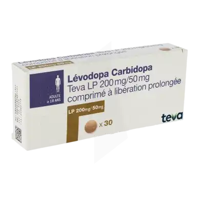 LEVODOPA CARBIDOPA TEVA LP 200 mg/50 mg, comprimé à libération prolongée