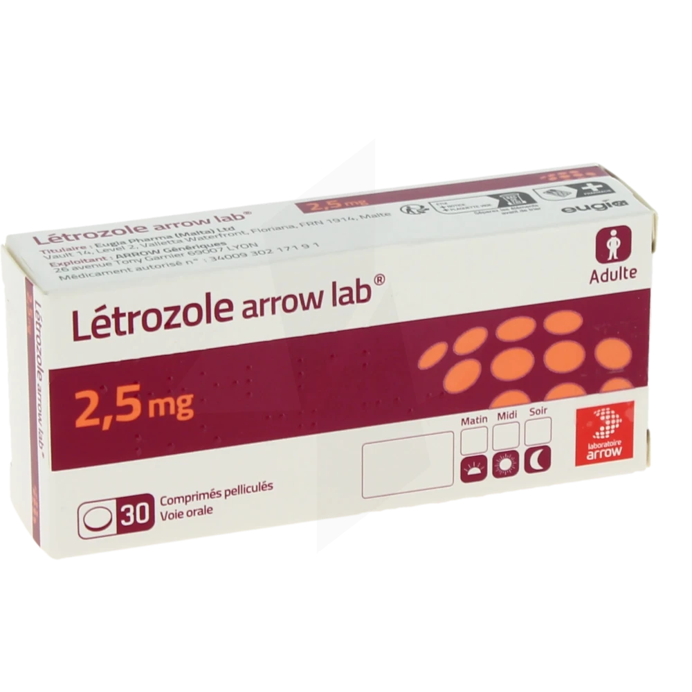 Letrozole Arrow Lab 2,5 Mg, Comprimé Pelliculé