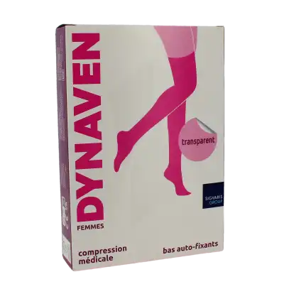 Sigvaris Dynaven Transparent Bas Auto-fixants Morpho- Classe 2 Femme Noir Normal L à Albi