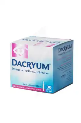 Dacryum, Solution Pour Lavage Ophtalmique 30unid/5ml à SAINT-CYR-SUR-MER