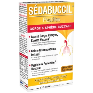 Sedabuccil Pastilles à Sucer Sphère Buccale Vanille Pain D'épices B/30