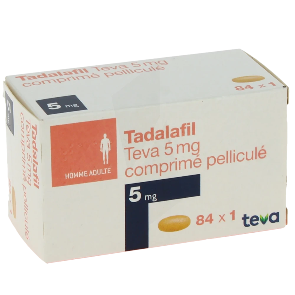 Tadalafil Teva 5 Mg, Comprimé Pelliculé