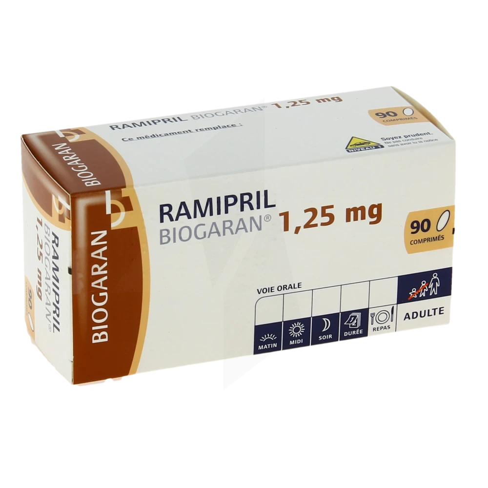 Ramipril Biogaran 1,25 Mg, Comprimé