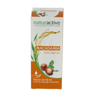 Naturactive Macadamia Huile Végétale Bio Flacon De 50ml