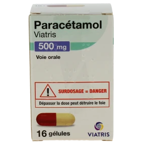 Paracetamol Viatris 500 Mg, Gélule