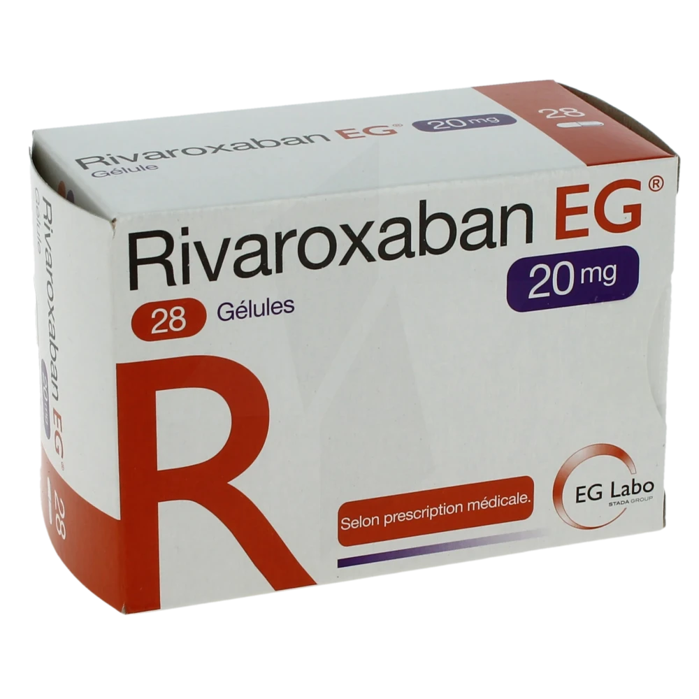 Rivaroxaban Eg 20 Mg Gél Plq/28