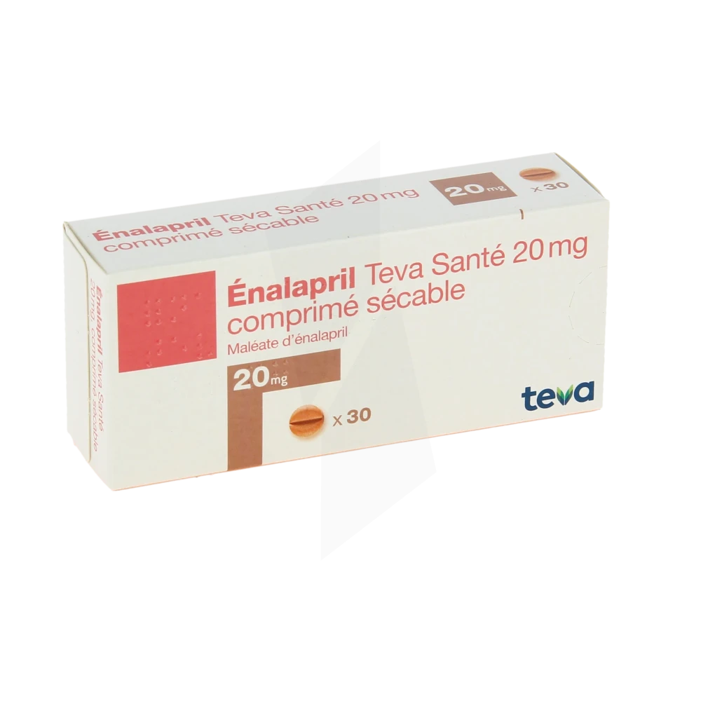 Enalapril Teva Sante 20 Mg, Comprimé Sécable