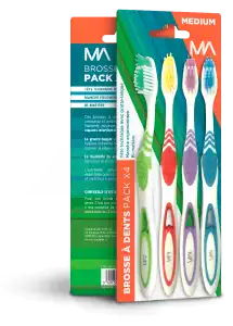 Ma Brosses à Dents Medium Pack/4 à Cherbourg-en-Cotentin
