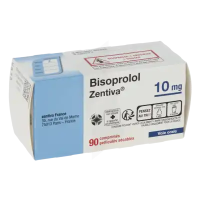 Bisoprolol Zentiva 10 Mg, Comprimé Pelliculé Sécable à Casteljaloux