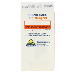 Dorzolamide Bgr 20 Mg/ml, Collyre En Solution
