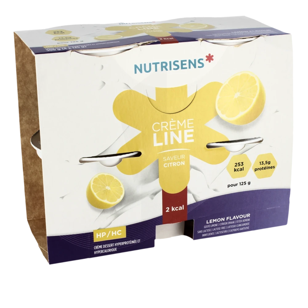 Nutrisens Cremeline 2kcal Nutriment Citron 4cups/125g