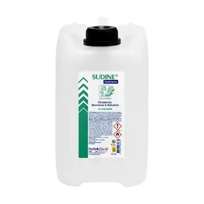 SUDINE® EQUIP’SPRAY Désinfectant et désodorisant tous équipements ECO RECHARGE pour sprays 50ml, 125ml et 1L Bidon 5L