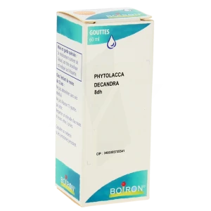 Boiron Phytolacca Decandra 8dh Solution Buvable En Gouttes Flacon De 60 Ml