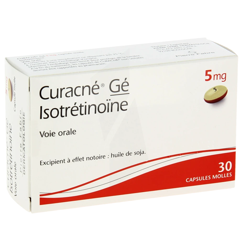 Grande Pharmacie Du Commerce - Médicament Curacne 5 Mg, Capsule ...