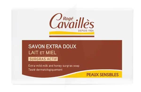 Rogé Cavaillès Savon Solide Surgras Extra Doux Lait Et Miel 150g