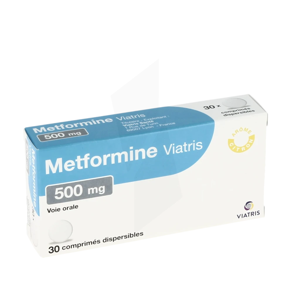 Metformine Viatris 500 Mg, Comprimé Dispersible