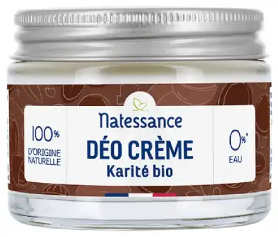 Natessance Bio Deo Creme Karite Bio 50g à Bordeaux