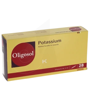 Potassium Oligosol, Solution Buvable En Ampoule