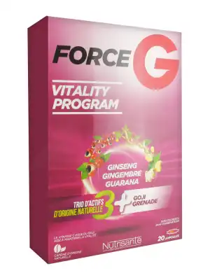 Nutrisanté Force G Vitality Program 20 Ampoules à CUISERY