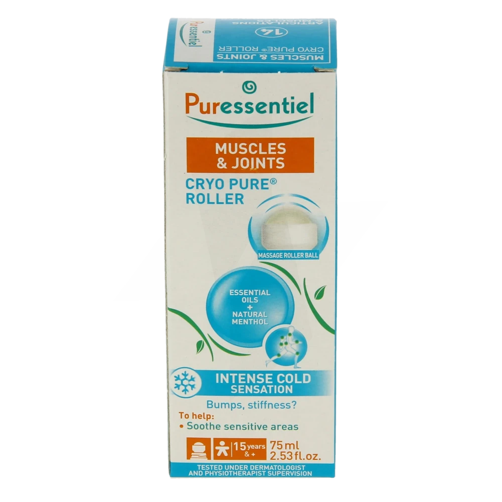 Puressentiel Articulations & Muscles Cryo Pure Roller aux 14 Huiles  Essentielles 75 ml