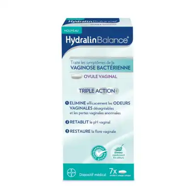 Hydralin Balance Ov Vaginal Triple Action Vaginose Bactérienne B/7 à Longuenesse