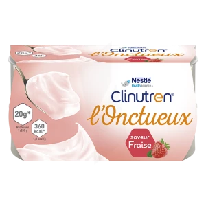 Clinutren L'onctueux Nutriment Fraise 4 Cups/200g