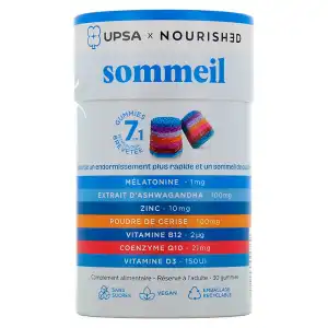 Upsa X Nourished Gummies Sommeil Gomme 7 En 1 B/30 à VALENCE