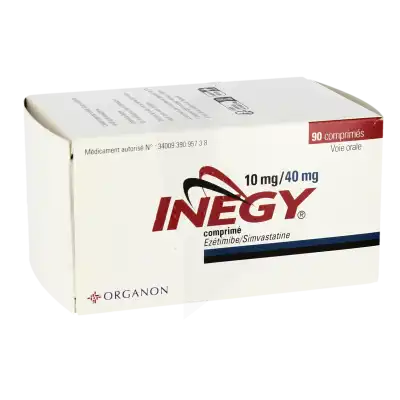INEGY 10 mg/40 mg, comprimé