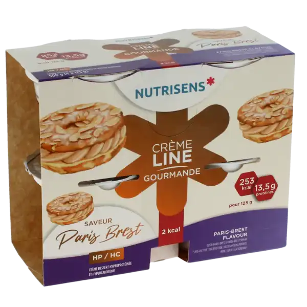 Nutrisens Cremeline Gourmande 2kcal Nutriment Paris-brest 4cups/125g