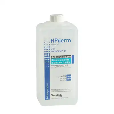 Hpderm® Gel Hydroalcoolique Désinfection Des Mains Par Friction Flacon 1l à JUAN-LES-PINS