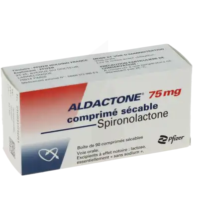 Aldactone 75 Mg, Comprimé Sécable à PEYNIER