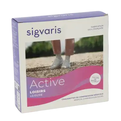 Sigvaris 2 Active Loisirs New Chaussette Femme Noir Mn à Héric