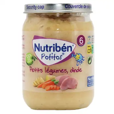 Nutribén Potitos Alimentation Infantile Petits Légumes Dinde Pot/190g à QUETIGNY